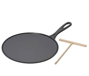 Le Creuset Cast Iron Crepe Pan 27cm black Schwarz (20136270000460)