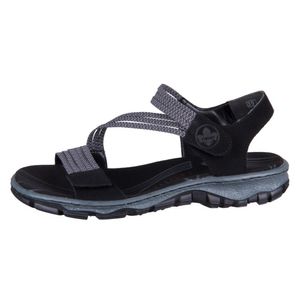 Rieker 68871-00 Dámske sandále Trekking - Stil schwarz