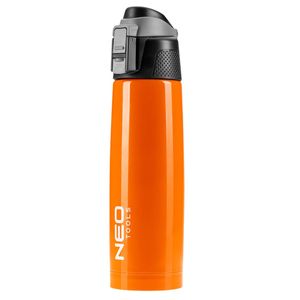 NEO TOOLS Handliche 600 ml Thermoskanne, Trinkflasche, Edelstahl, ergonomische Mundstück, bis zu 6H 50°C und bis zu 12H 30°C, Thermosflasche für Sport, Uni, Schule, Fitness, Outdoor, Camping