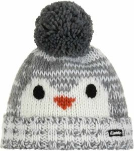 Eisbär Rico Pompon Kids Beanie Grey/White/Red/Grey UNI Lyžařská čepice