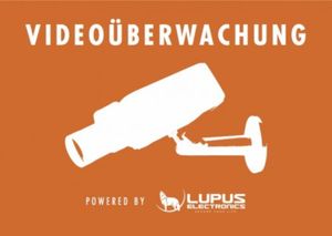 Aufkleber: Achtung Videoüberwachung