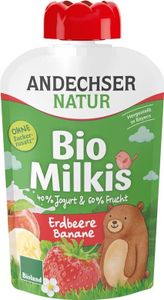 Andechser Natur Milkis Erdbeere-Banane -- 100g Andechser Natur Milkis Erdbeere-Banane -- 100g
