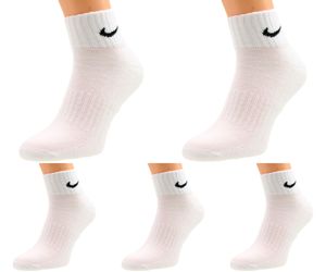 5 Paar Nike SX7677 Everyday Lightweight Ankle Sportsocken Herren Damen - Farbe: weiß - Größe: 38-42