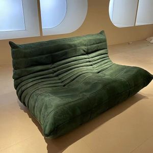 Sofa Liegesessel Sessel mit Armlehnen Terrasse Büro Entspannung Grün 3-Sitzer
