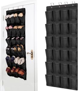 Hängende Schuhgestell, 24 Taschen Hängen Aufbewahrungsablagerung, Organizer über der tür für Schuhe, Wandbehang Kleiderschrank, große Mesh-Taschen