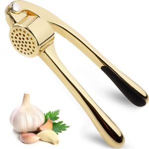 Knoblauchpresse – weicher, leicht zu drückender, ergonomischer Griff, robustes Design, extrahiert mehr Knoblauchpaste pro Knoblauchzehe