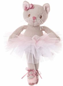 Bukowski Sweet Albertina Ballerina Katze mit Tütü rosa/grau 25 cm Plüschtier Katze