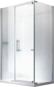 Glaszentrum Hagen - 120x90x195 cm - Hephaistos "Frost" Duschkabine Dusche Duschabtrennung - 8mm   mit Duschwanne