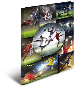 HERMA Eckspannermappe "Football" Karton DIN A3