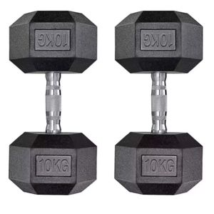 Sada činiek - Činky - Činky - Na silový tréning a domáce fitnes - Kompaktné oceľové činky 10 kg - Sada 2 ks