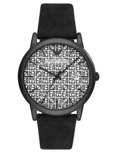 Emporio Armani Herren Uhr Armbanduhr Herrenuhr, Analog, Größe:Einheitsgröße, Farbe:Schwarz-schwarz,weiß