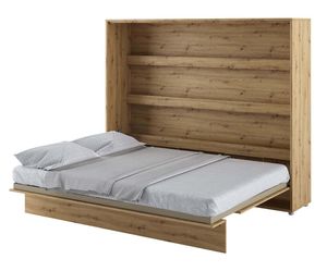 Nástenná posteľ Sklápacia posteľ BED CONCEPT BC-14 Horizontal 160x200 ARTISAN OAK Nástenná sklápacia posteľ, sklápacia šatníková posteľ, šatníková skriňa s integrovanou sklápacou posteľou, funkčná posteľ vrátane lamelového roštu