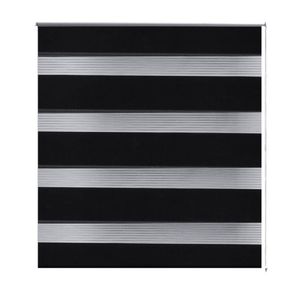 vidaXL Doppelrollo 50 x 100 cm schwarz