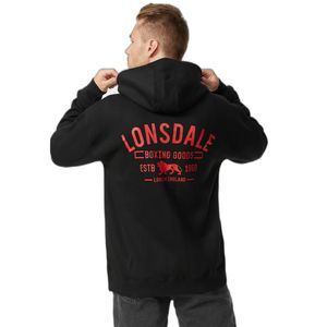 Lonsdale Latheron Oversize Sweat Jacke Schwarz Größe M