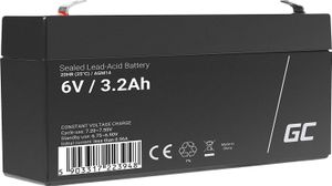 Green Cell® AGM 6V 3,2Ah Akku VRLA Blei-Batterie Bleiakku Ersatzakku Gelakku Akkubatterie Zyklenfest Unbemannt Spielzeug | Elektro Spielzeug| Alarm | Notstrom | Kinderfahrzeuge | Kinder-Quad