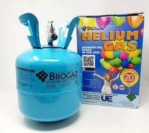 BROGAZ Heliumflasche Helium Gas Party Ballongas 5L Einweg für ca. 20 Luftballons