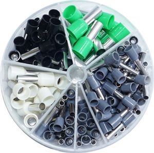 Aderendhülsen Sortiment isoliert 4-16 mm² Kabelhülsen Set 150 Stück