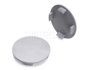Středová krytka alu kola Ø 58/64 mm, Ronal (RO01), plast šedá bez loga