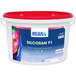 Relius Silcosan F1, weiß, 12,5 Ltr Siliconharz Fassadenfarbe Außenfarbe