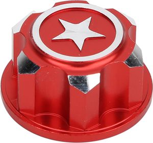 4 kusy šesťhranných kovových matíc kolies 17 mm, vhodné pre X-MAXX a Summit, príslušenstvo Traxxas RC, hliníková zliatina, červená farba