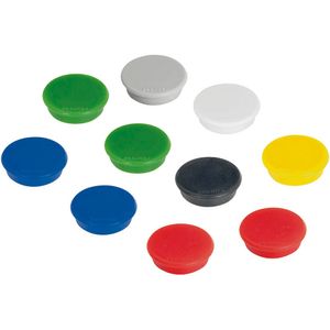 FRANKEN Haftmagnet Haftkraft: 100 g Durchmesser 13 mm farbig sortiert 10 Magnete