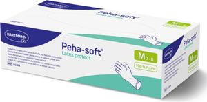 Peha-soft® powderfree Latexhandschuh Größe M 100 Stück Latex-Handschuh