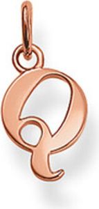 Thomas Sabo PE604-415-12 Ketten-Anhänger Buchstabe Q Silber Rosé Vergoldet