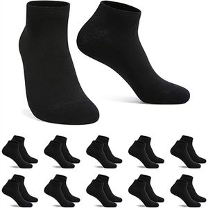 Rossgesund pánské a dámské ponožky sada 10 ponožek vhodné pro všechny boty černé Velikost: 36-44