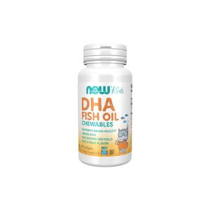 DHA 100 mg Fischöl für Kinder 60 Kauweichkapseln Now Foods