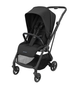 Maxi-Cosi Leona Ultrakompakter Kinderwagen, XL Komfort. XS Größe, Ab der Geburt bis ca. 4 Jahre,  Essential Black