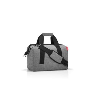 reisenthel allrounder M, cestovná taška, športová taška, taška cez rameno, lekárska taška, taška, polyesterová tkanina, Twist Silver, 18 L, MS7052