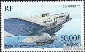 Briefmarken Frankreich 2000 Mi 3441C (kompl.Ausg.) gezähnt 13 : 13 1/4 postfrisch Flugzeug