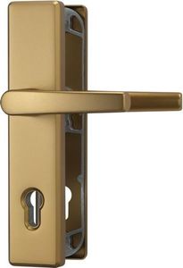 ABUS Schutzbeschlag HLS 214 (Ausführung: Klinke-Knauf, Oberfläche: F4 Aluminium Bronze) Ausführung: Klinke-Knauf Oberfläche: F4 Aluminium Bronze