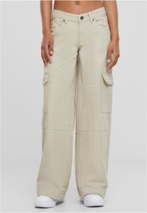 Dámské džíny Urban Classics Ladies Low Waist Cargo Denim offwhite raw - 33