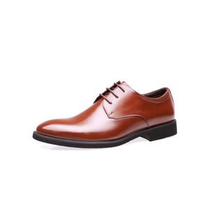 Herren Dressschuhe Oxfords Schuhe Business Lederschuh Slip on Komfort Flats Braun#2,Größe:EU 43
