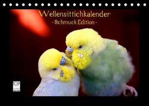 Wellensittichkalender - Schmuck Edition (Tischkalender 2023 DIN A5 quer)
