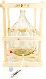 Alberts Premium Selection Glasballon, Weinballon 25 Liter im Holzgestell Alberts Premium Selection Glasballon, Weinballon 25 Liter im Holzgestell