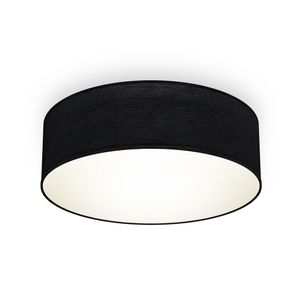 Deckenlampe Stoff schwarz Textilschirm Deckenleuchte Wohnzimmer Schlafzimmer E27