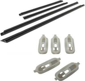 4x bočné lišty dverí spodné SET + 26x klipy pre Audi A4 B5