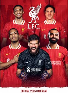 Liverpool FC - nástenný kalendár, 2025, A3 TA12631 (jedna veľkosť) (červená/biela/čierna) Liverpool FC - nástenný kalendár, 2025, A3 TA12631 (jedna veľkosť) (červená/biela/čierna)