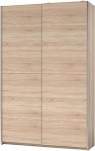 Schwebetürenschrank Kleiderschrank Schiebetürenschrank Schrank Schlafen "Fred I" Sonoma-Eiche