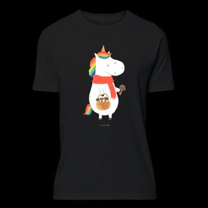 Mr. & Mrs. Panda Größe S T-Shirt Einhorn Pilz - Schwarz - Geschenk, Unicorn, Junggesellenabschied, Sprüche, Jubiläum, Einhörner, Lustiges T-Shirt, Einhorn Deko, Pilze