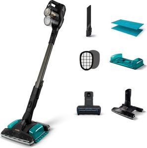 Philips Akku-Hand-und Stielstaubsauger Series 8000 Aqua Plus Kabelloser Staubsauger, Bodenstaubsauger Wischer, Beutellos, Kabellos