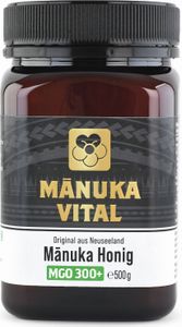 Manuka Vital MGO 300+ 500g | Das Manuka Honig ORIGINAL aus NEUSEELAND | 100% natürlich | Im Labor ANALYSIERTE Qualität | Pur & Roh