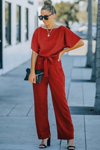 OMG Jumpsuit für Frauen Yseudes rot XL