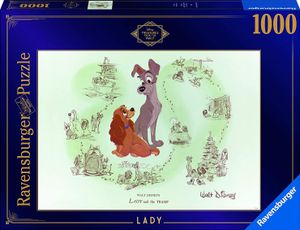 RAVENSBURGER Puzzle Disney Schätze aus dem Gewölbe Nr.1: Lady 1000 Teile