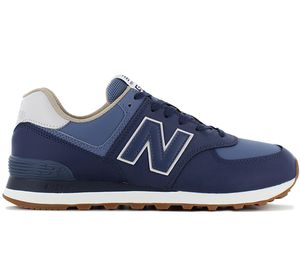 New Balance Herren 574 Ledertrainer, Blau 42.5 EU