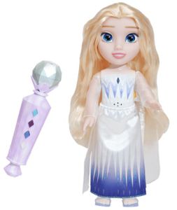Jakks Pacific Spielwaren Die Eiskönigin 2 - Sing mit mir" Elsa Puppe 35 cm, inkl. Mikrofon Licht und Sound Stehpuppen Puppen Großpuppen"