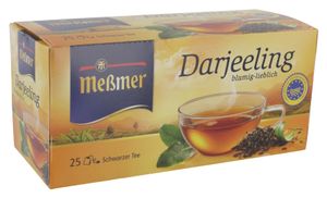 Meßmer Schwarzer Tee Darjeeling im Beutel fein lieblich 43g