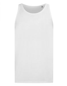 Herren Shirt Tank Top, Single-Jersey - Farbe: White - Größe: L